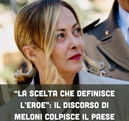 “La scelta che definisce l’eroe”: il discorso di Meloni colpisce il Paese
