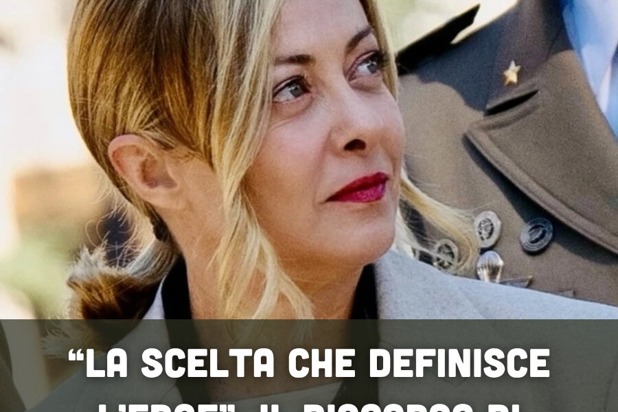“La scelta che definisce l’eroe”: il discorso di Meloni colpisce il Paese