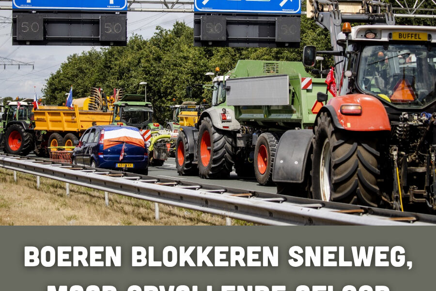 Boeren blokkeren snelweg, maar opvallende afloop verrast iedereen