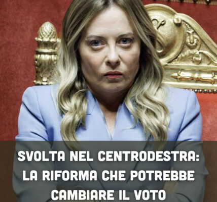 Svolta nel centrodestra: la riforma che potrebbe cambiare il voto