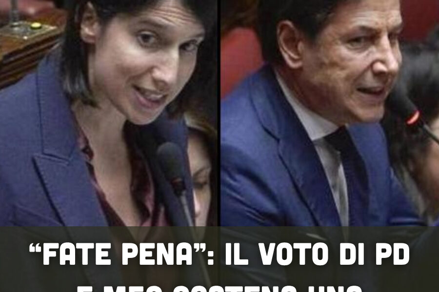 “Fate pena”: il voto di Pd e M5S scatena una tempesta politica