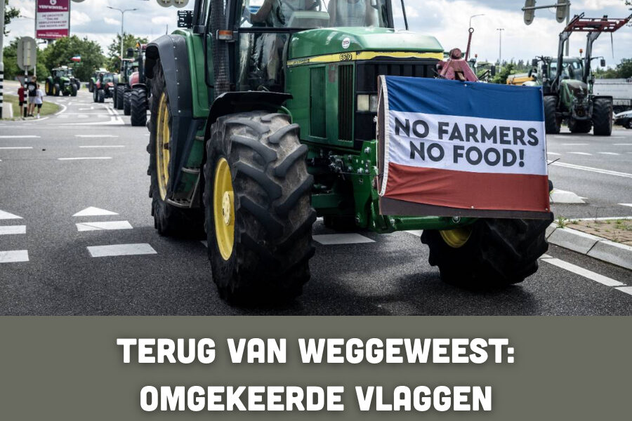 Terug van weggeweest: omgekeerde vlaggen zorgen opnieuw voor opschudding in Drenthe