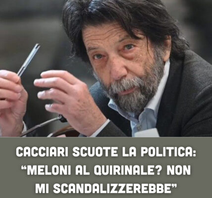 Cacciari scuote la politica: “Meloni al Quirinale? Non mi scandalizzerebbe”