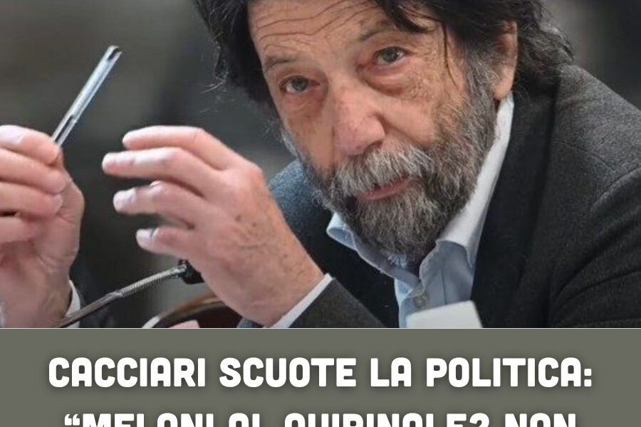 Cacciari scuote la politica: “Meloni al Quirinale? Non mi scandalizzerebbe”