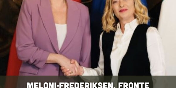 Meloni-Frederiksen, fronte comune sull’immigrazione: «Basta immigrazione incontrollata, difendiamo l’Europa»