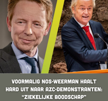 Voormalig NOS-weerman haalt hard uit naar azc-demonstranten: “Ziekelijke boodschap”