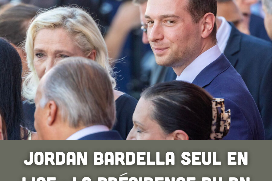 Jordan Bardella seul en lice : la présidence du RN semble déjà jouée