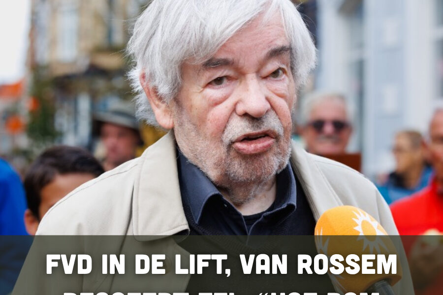 FVD in de lift, Van Rossem reageert fel: “Hoe dom kunnen kiezers worden?”