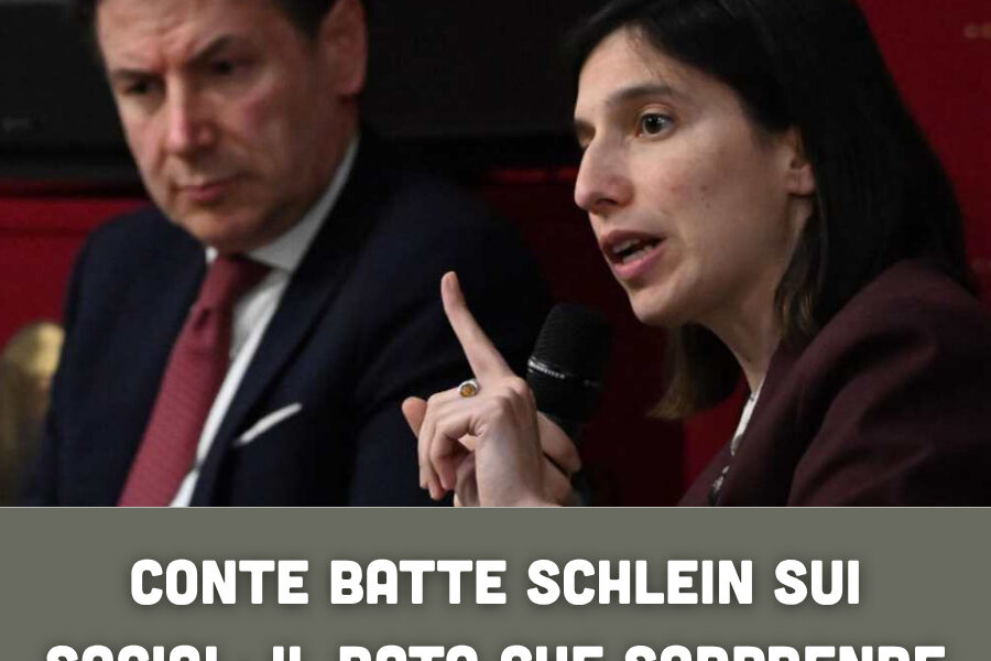 Conte batte Schlein sui social: il dato che sorprende il centrosinistra