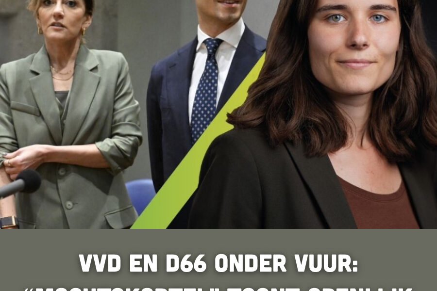 VVD en D66 onder vuur: “Machtskartel” toont openlijk minachting voor de kiezer