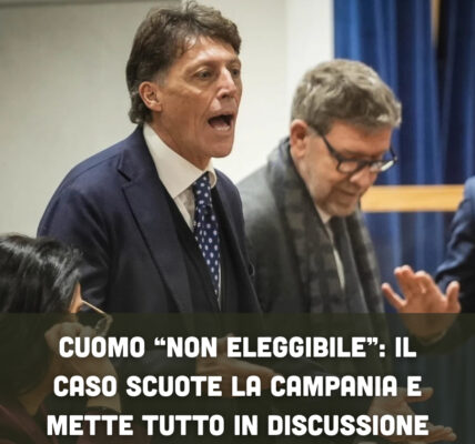 Cuomo “non eleggibile”: il caso scuote la Campania e mette tutto in discussione