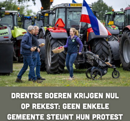 Drentse boeren krijgen nul op rekest: geen enkele gemeente steunt hun protest