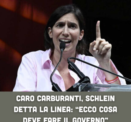 Caro carburanti, Schlein detta la linea: “Ecco cosa deve fare il Governo”