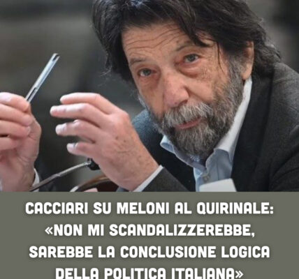 Cacciari su Meloni al Quirinale: «Non mi scandalizzerebbe, sarebbe la conclusione logica della politica italiana»