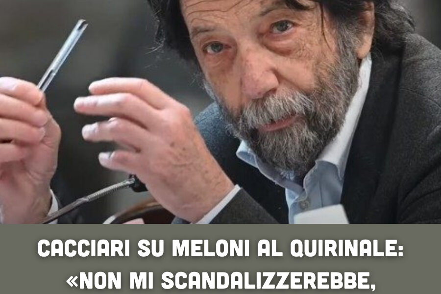 Cacciari su Meloni al Quirinale: «Non mi scandalizzerebbe, sarebbe la conclusione logica della politica italiana»