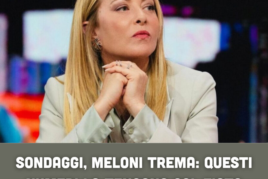 Sondaggi, Meloni trema: questi numeri la tengono col fiato sospeso. Ecco chi sta salendo