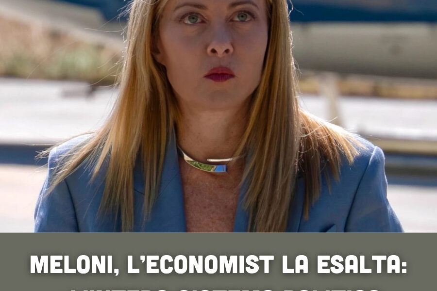 Meloni, l’Economist la esalta: «L’intero sistema politico ruota intorno a lei»