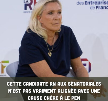 Cette candidate RN aux sénatoriales n’est pas vraiment alignée avec une cause chère à Le Pen