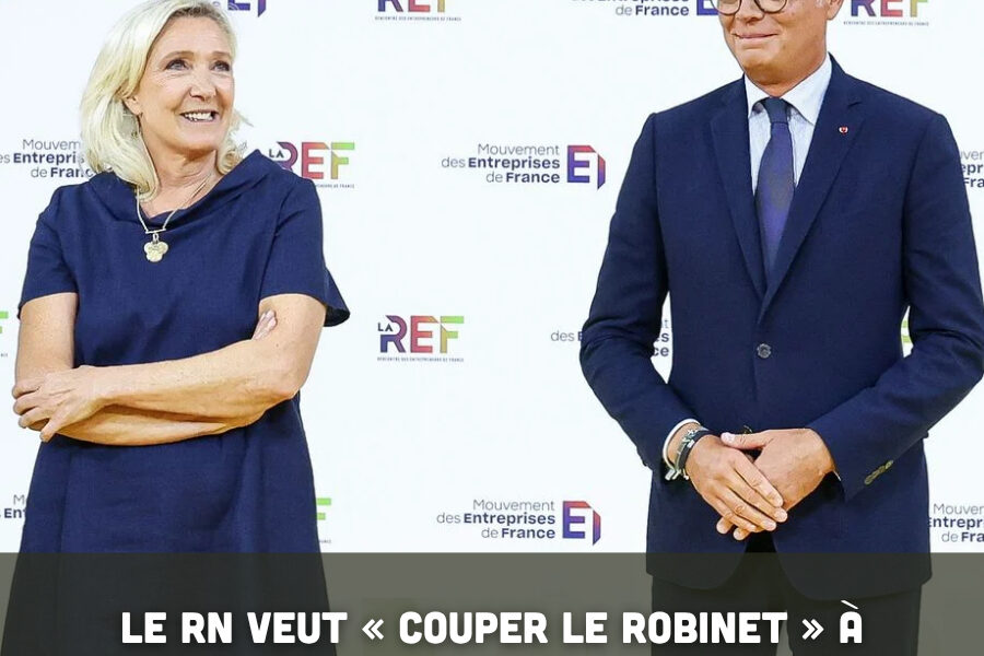 Le RN veut « couper le robinet » à l’Ukraine, mais Marine Le Pen n’apprécie pas qu’Édouard Philippe le rappelle