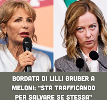 Bordata di Lilli Gruber a Meloni: “Sta trafficando per salvare se stessa”
