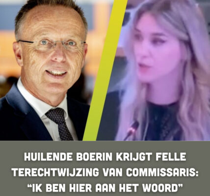 Huilende boerin krijgt felle terechtwijzing van commissaris: “Ik ben hier aan het woord”
