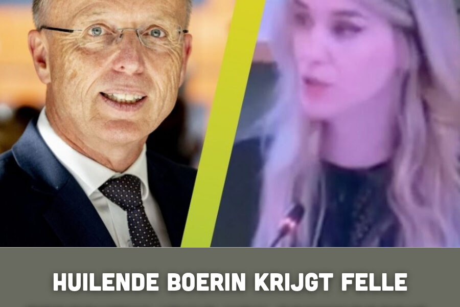 Huilende boerin krijgt felle terechtwijzing van commissaris: “Ik ben hier aan het woord”