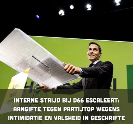 Interne strijd bij D66 escaleert: aangifte tegen partijtop wegens intimidatie en valsheid in geschrifte
