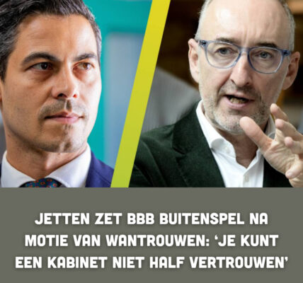 Jetten zet BBB buitenspel na motie van wantrouwen: ‘Je kunt een kabinet niet half vertrouwen’