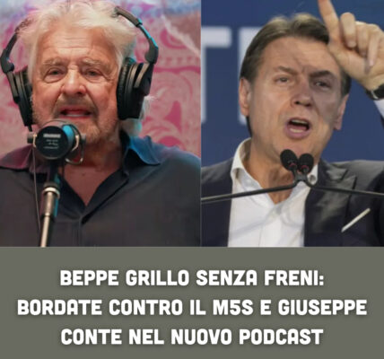 Beppe Grillo senza freni: bordate contro il M5S e Giuseppe Conte nel nuovo podcast