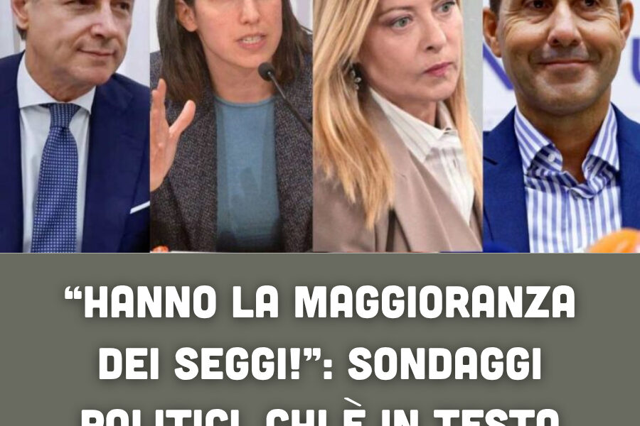 “Hanno la maggioranza dei seggi!”: sondaggi politici, chi è in testa verso le elezioni?